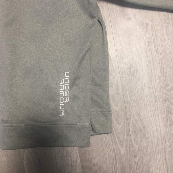 Under Armor Grey Hoodie with Green Detailing - Picture 3 of 4